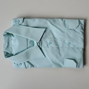 Uniform military style button up short sleeve shirt nwot